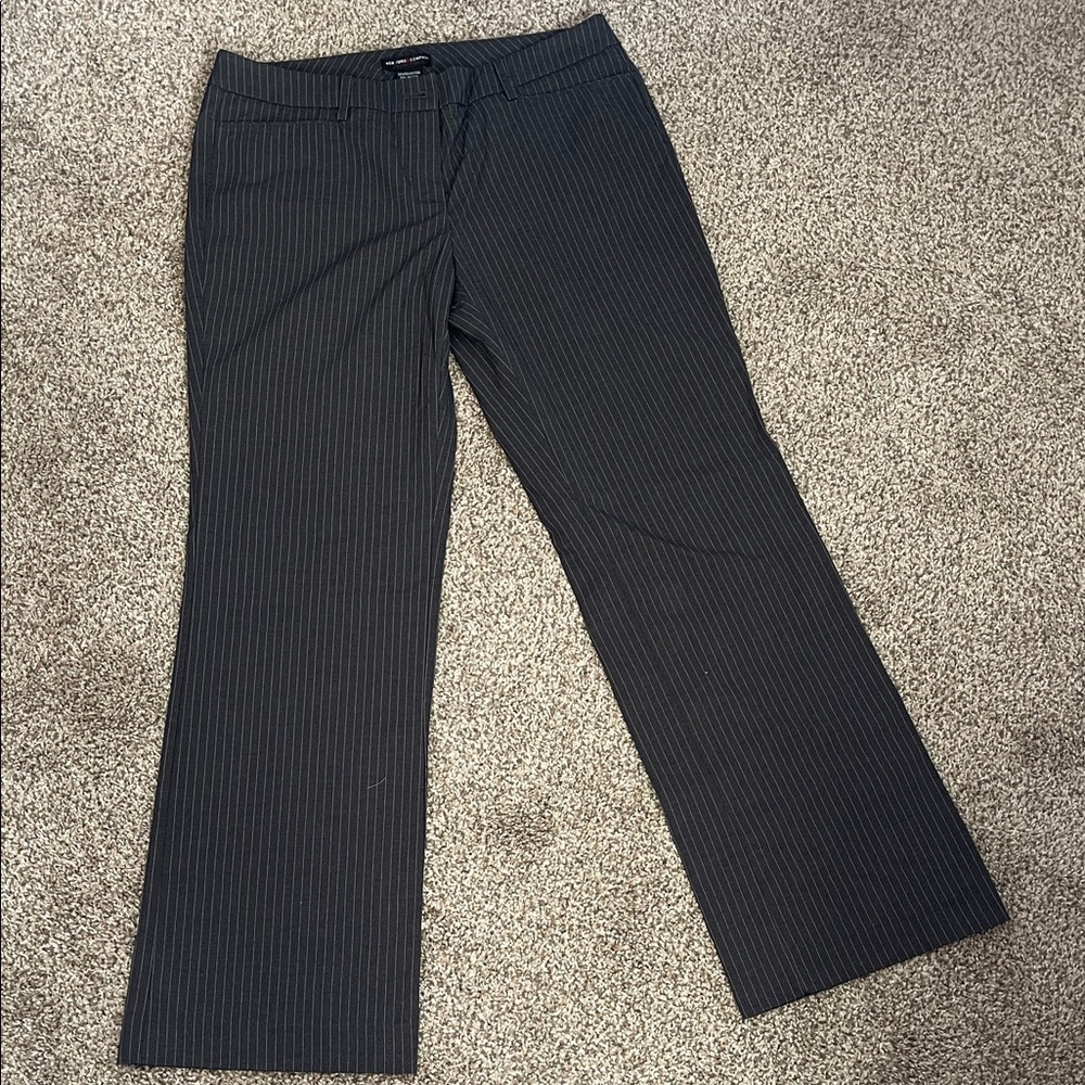 Black Pinstripe Dress Pants